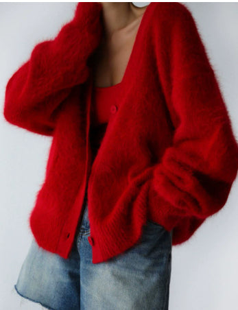 Élodie — cardigan rouge, photo du produit 16