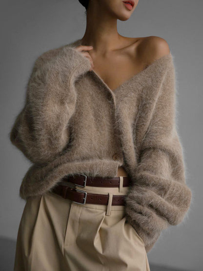 Élodie — cardigan taupe, photo du produit 2