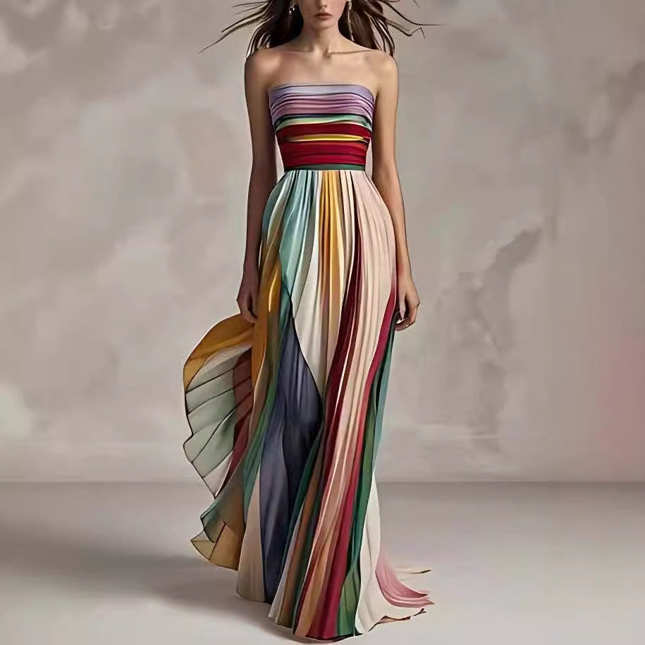 Robe Céleste multicolore, vue de face