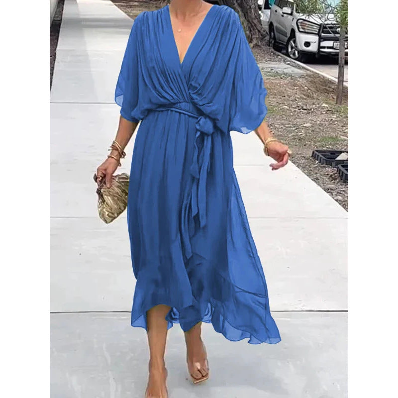 Robe Éliana coloris bleu