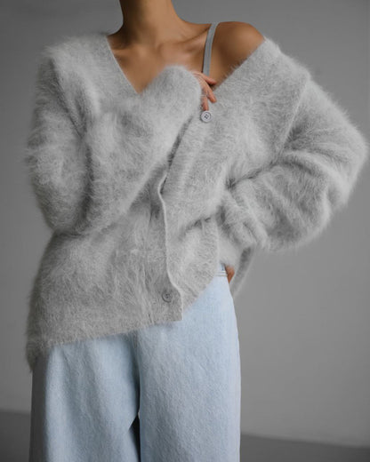 Élodie — cardigan gris clair, photo du produit 3
