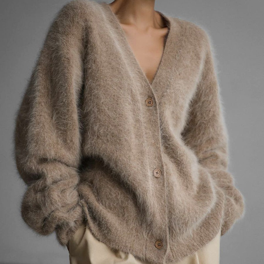 Élodie — cardigan taupe, photo du produit 8