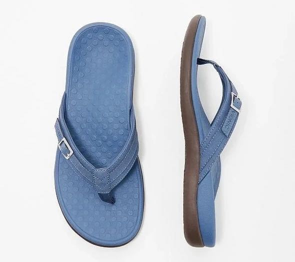 Camille — sandales plates bleu