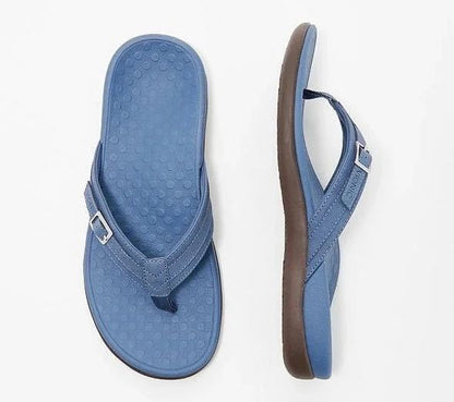 Camille — sandales plates bleu