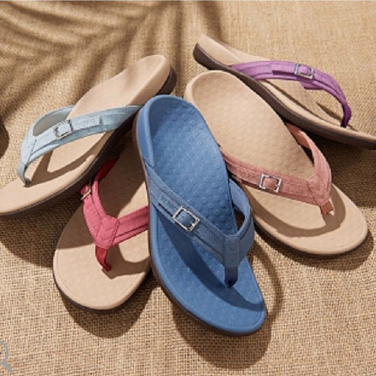 Camille — sandales plates violet 2