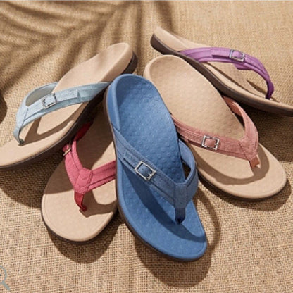 Camille — sandales plates violet 2
