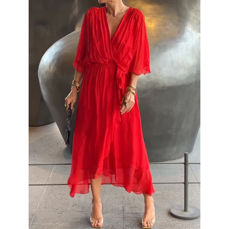 Robe Éliana coloris rouge