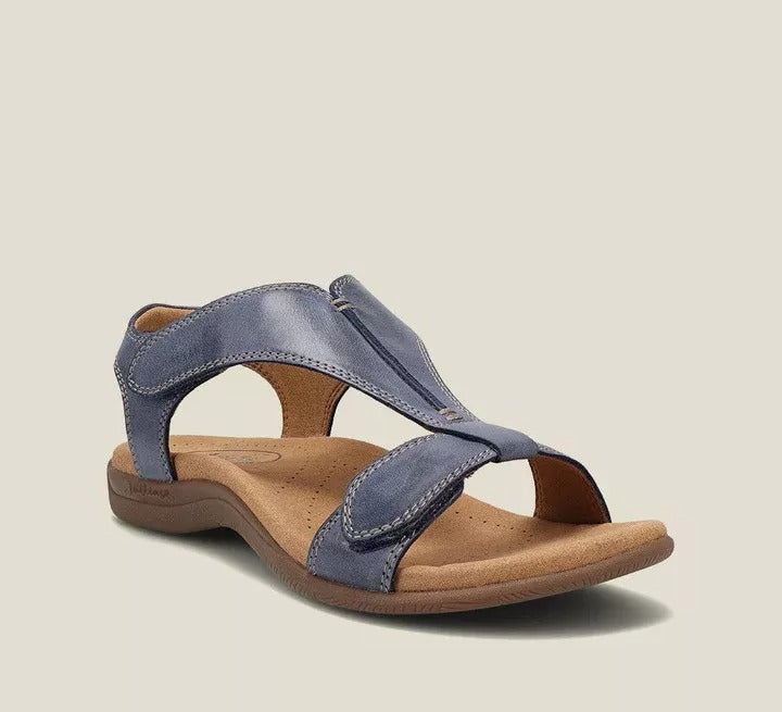 Sandales Élise bleu à brides réglables