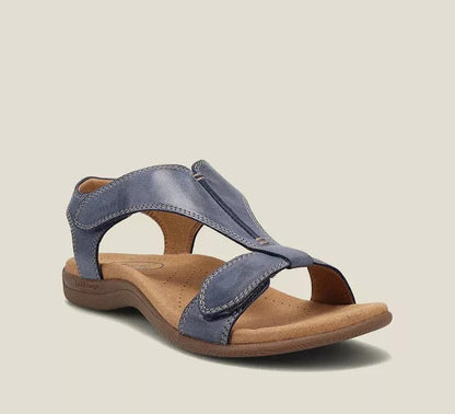 Sandales Élise bleu à brides réglables