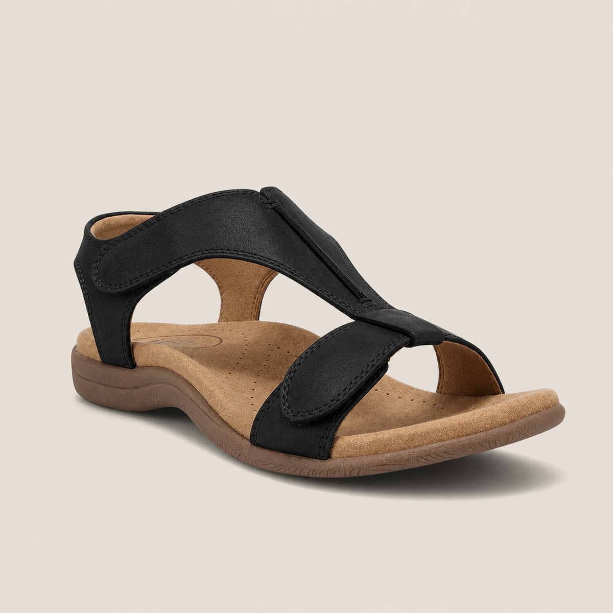 Sandales Élise noir à brides réglables