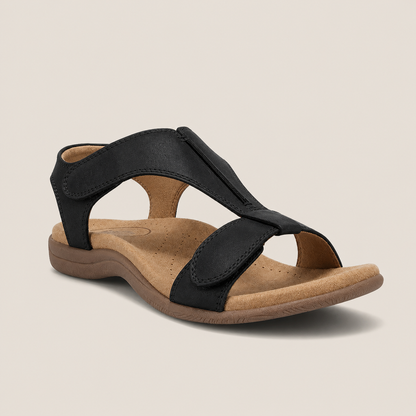 Sandales Élise noir à brides réglables
