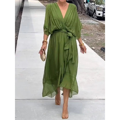 Robe Éliana coloris vert