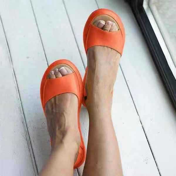 Sandales Jelly rouges pour femme