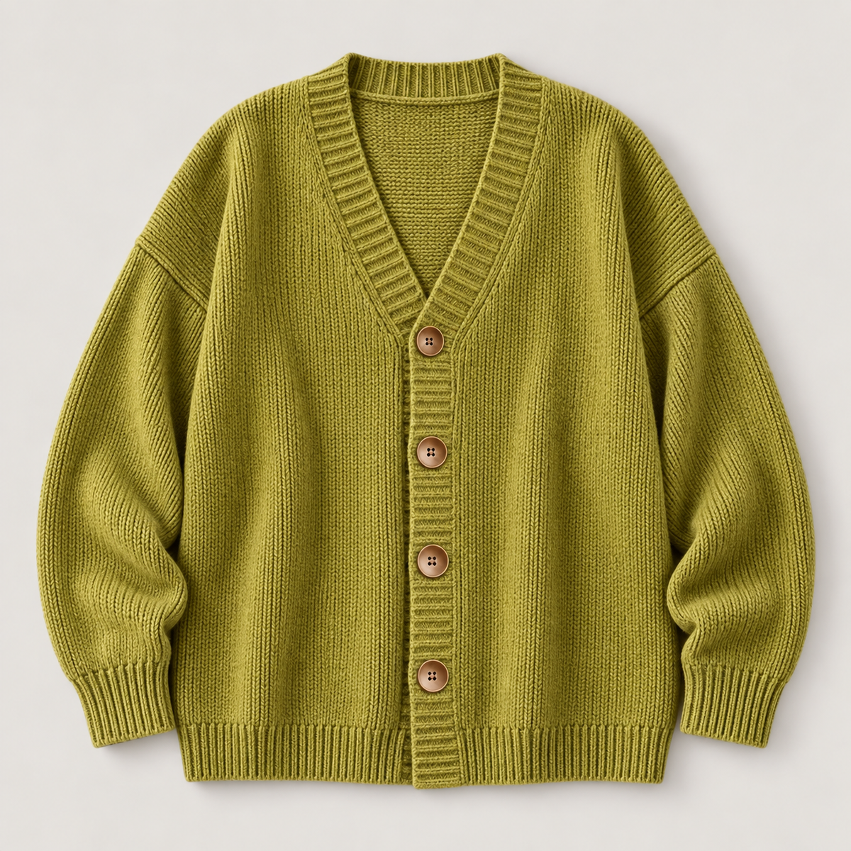 Margot — cardigan olive, vue du produit seul